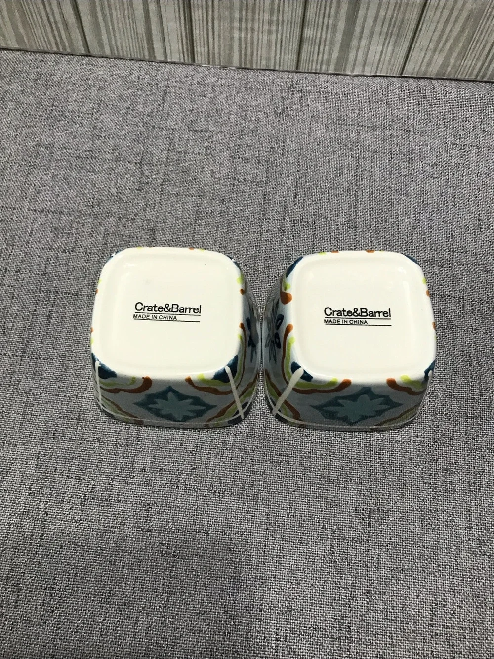 Set of 2 Crate and Barrel Ramikins